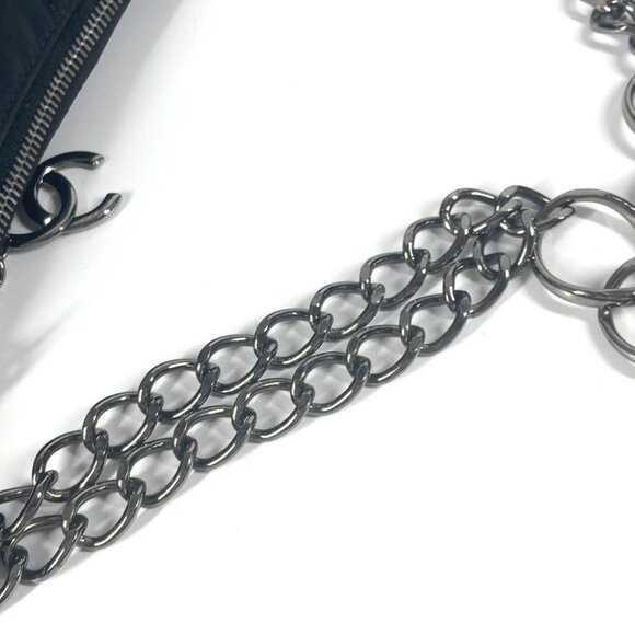 CHANEL CC CC Mark chocolate bar Bag Chain Shoulder Bag Black/SilverHardware - Picture 3 of 16